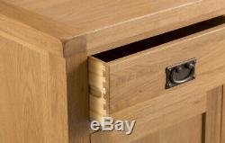 Kingsford Oak Large 2 Door 6 Drawer Sideboard / Rustic Storage Cabinet Cupboard