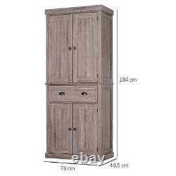 Kitchen Dresser Cabinet Tall Pantry Furniture Large Storage Unit Cupboard Larder