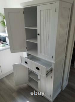 Kitchen Dresser Cabinet Tall Pantry Furniture Large Storage Unit Cupboard Larder