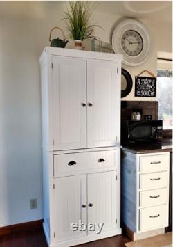 Kitchen Dresser Cabinet Tall Pantry Furniture Large Storage Unit Cupboard Larder