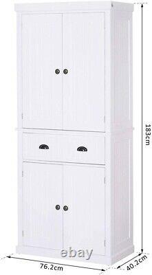 Kitchen Dresser Cabinet Tall Pantry Furniture Large Storage Unit Cupboard Larder