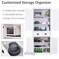 Kitchen Dresser Cabinet Tall Pantry Furniture Large Storage Unit Cupboard Larder