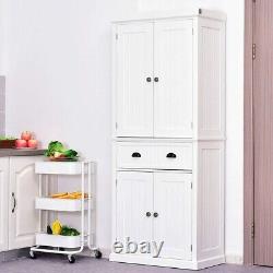 Kitchen Dresser Cabinet Tall Pantry Furniture Large Storage Unit Cupboard Larder