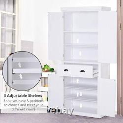 Kitchen Dresser Cabinet Tall Pantry Furniture Large Storage Unit Cupboard Larder