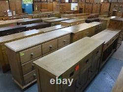 LARGE CHUNKY SOLID WOOD 2DOOR 2DOVETAILED DRAWERS WARDROBE H190 W122cm- SEE SHOP