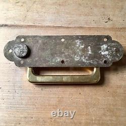 LARGE Drawer Pull Handle Chest Antique Brass Victorian Vintage Old 1800's HEAVY