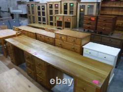 LARGE SOLID WOOD WELSH DRESSER / DISPLAY CABINET H183cm W137cm 6DRAWER 2DOOR