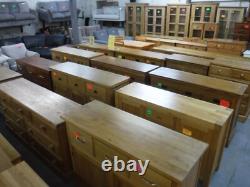 LARGE SOLID WOOD WELSH DRESSER / DISPLAY CABINET H183cm W137cm 6DRAWER 2DOOR