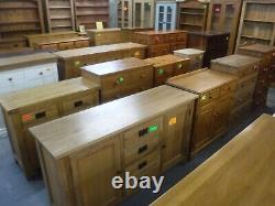 LARGE SOLID WOOD WELSH DRESSER / DISPLAY CABINET H193cm W100cm 2DRAWER 2DOOR