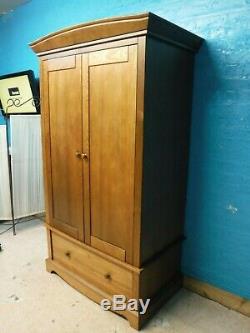 LARGE WIDE DOUBLE 2DOOR 1DRAWER WARDROBE H188 W108cm VISIT OUR WAREHOUSE