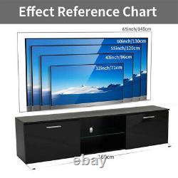 Large 1603532CM LED TV Unit Cabinet Stand High Gloss 2 Doors For 32 65 TV