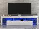 Large 200cm TV Unit Cabinet Stand White High Gloss Doors Sideboard LED Lights