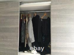 Large 3 Door Sliding Wardrobe-drawers-hanging Rails-storage-113 Wide-tcl