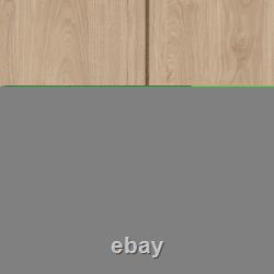 Large 3-Door Wardrobe Drawers & Hanging Rail, Modern Bedroom Storage