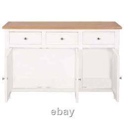 Large 3 Doors 2 Drawers Oak Wood Sideboard Furniture Storage Cupboard Cabinet