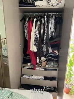 Large 4 door Mirrored wardrobe In Chest Of Drawers