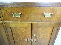 Large Antique 19th Century Oak Farmhouse Dresser Sideboard cabinet plate rack