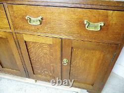 Large Antique 19th Century Oak Farmhouse Dresser Sideboard cabinet plate rack