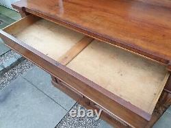 Large Antique Victorian Mahogany Chiffonier Sideboard Cabinet Cupboard Drawer