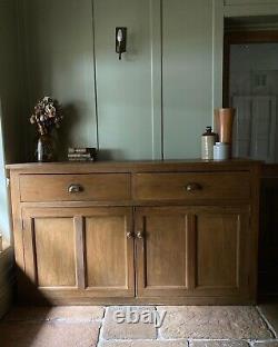 Large Antique Victorian Pine Sideboard Cupboard Server Dresser Kitchen Unit