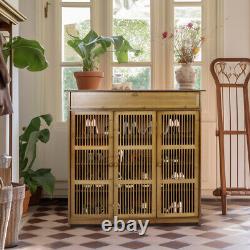 Large Capacity Shoe Cabinet Cupboard Foyer Entryway Console Organizer No Smell