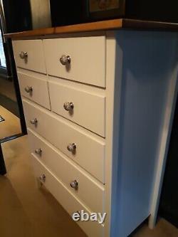 Large Cream wooden Chest Of Drawers