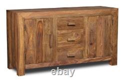 Large Cuba Natural Sheesham Sideboard (c6nw)