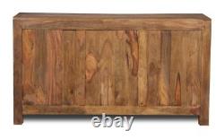 Large Cuba Natural Sheesham Sideboard (c6nw)