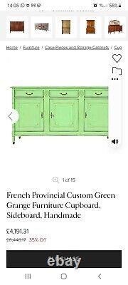 Large French Grange Furniture Ivory Sideboard
