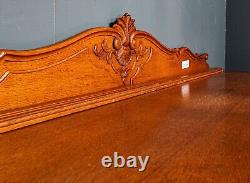 Large French Oak Louis XV 4 Door/Drawer Breakfront Sideboard CONSB78