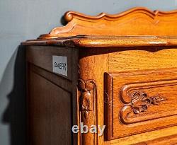 Large French Oak Louis XV 4 Door/Drawer Breakfront Sideboard CONSB78