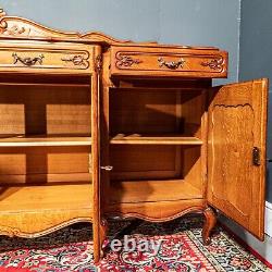 Large French Oak Louis XV 4 Door/Drawer Breakfront Sideboard CONSB78