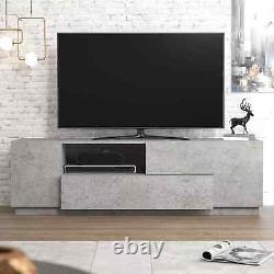 Large Grey 1 Door TV Media Unit with Drawers Shelves storage stunning design