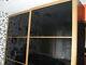 Large Ikea Pax Black Glass Sliding Door Wardrobe With Drawers & Rails VGC
