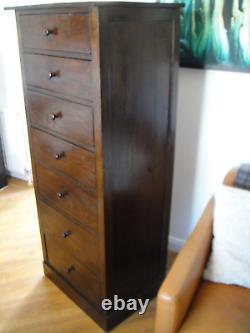 Large Lombok Solid Teak Tallboy Chest Of Drawers