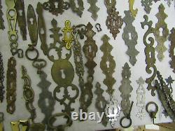 Large Lot of Lock Entries for Antique Furniture Drawer