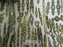 Large Lot of Lock Entries for Antique Furniture Drawer