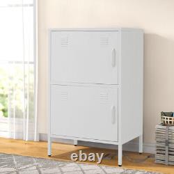 Large Metal 2 Door/2 Drawers Office Filing Cabinet File Storage Cupboard