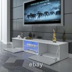 Large Modern LED TV Unit Cabinet Stand Matt Body High Gloss Doors Drawer 160CM
