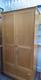 Large Oak And Veneer Wooden Double Wardrobe Handmade 2050 x 1050 x 636 mm