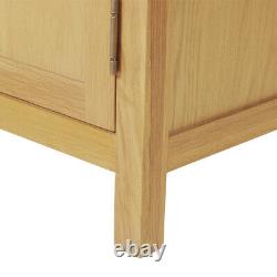 Large Oak Sideboard Solid Wood 3 Door 3 Drawer Cabinet Wooden Storage Cupboards