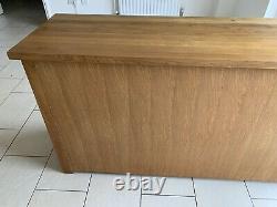 Large Oiled oak sideboard D=540, H=890, W=1600. 1 drawer, 3 door. Cost £500+