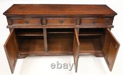 Large Old Charm Oak Sideboard Tudor Brown 3 Door 3 Drawer FREE UK Delivery