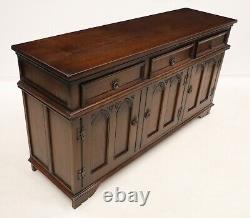 Large Old Charm Oak Sideboard Tudor Brown 3 Door 3 Drawer FREE UK Delivery