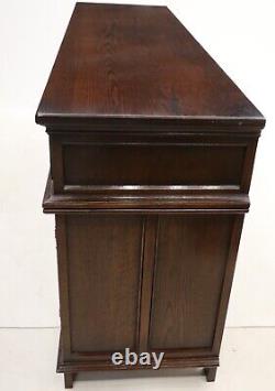 Large Old Charm Oak Sideboard Tudor Brown 3 Door 3 Drawer FREE UK Delivery