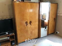 Large Old Wardrobe with 4 Doors and 11 Drawers