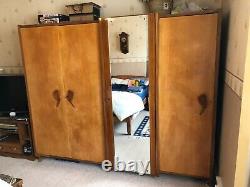 Large Old Wardrobe with 4 Doors and 11 Drawers