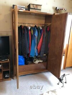 Large Old Wardrobe with 4 Doors and 11 Drawers