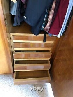 Large Old Wardrobe with 4 Doors and 11 Drawers