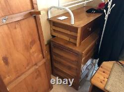 Large Old Wardrobe with 4 Doors and 11 Drawers